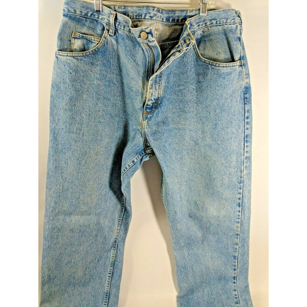 Wrangler Baggy Relaxed Cowboy Cut Regular Fit Med Blue 🔵 Jeans Mens Size 40x32